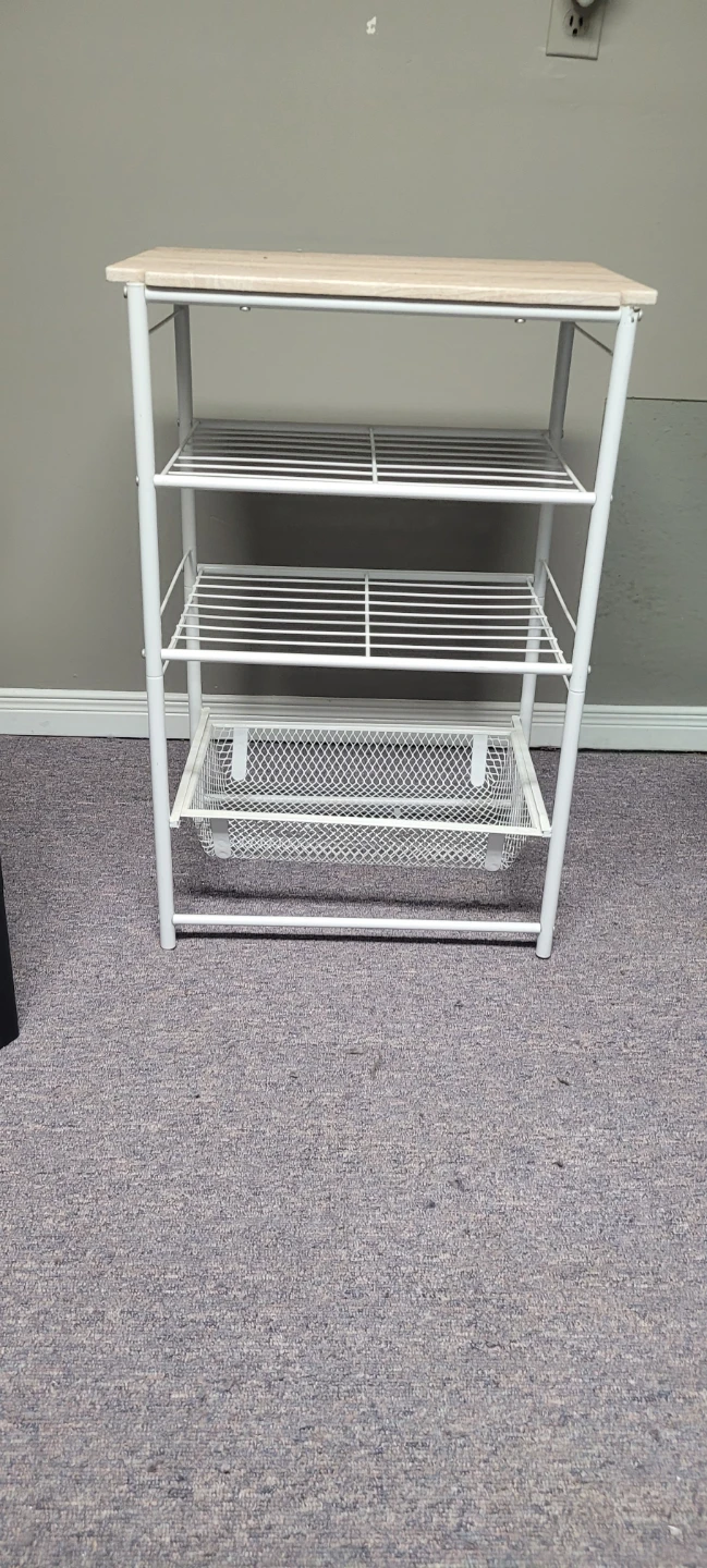 Small Kitchen Cart with Shelves - photo 2