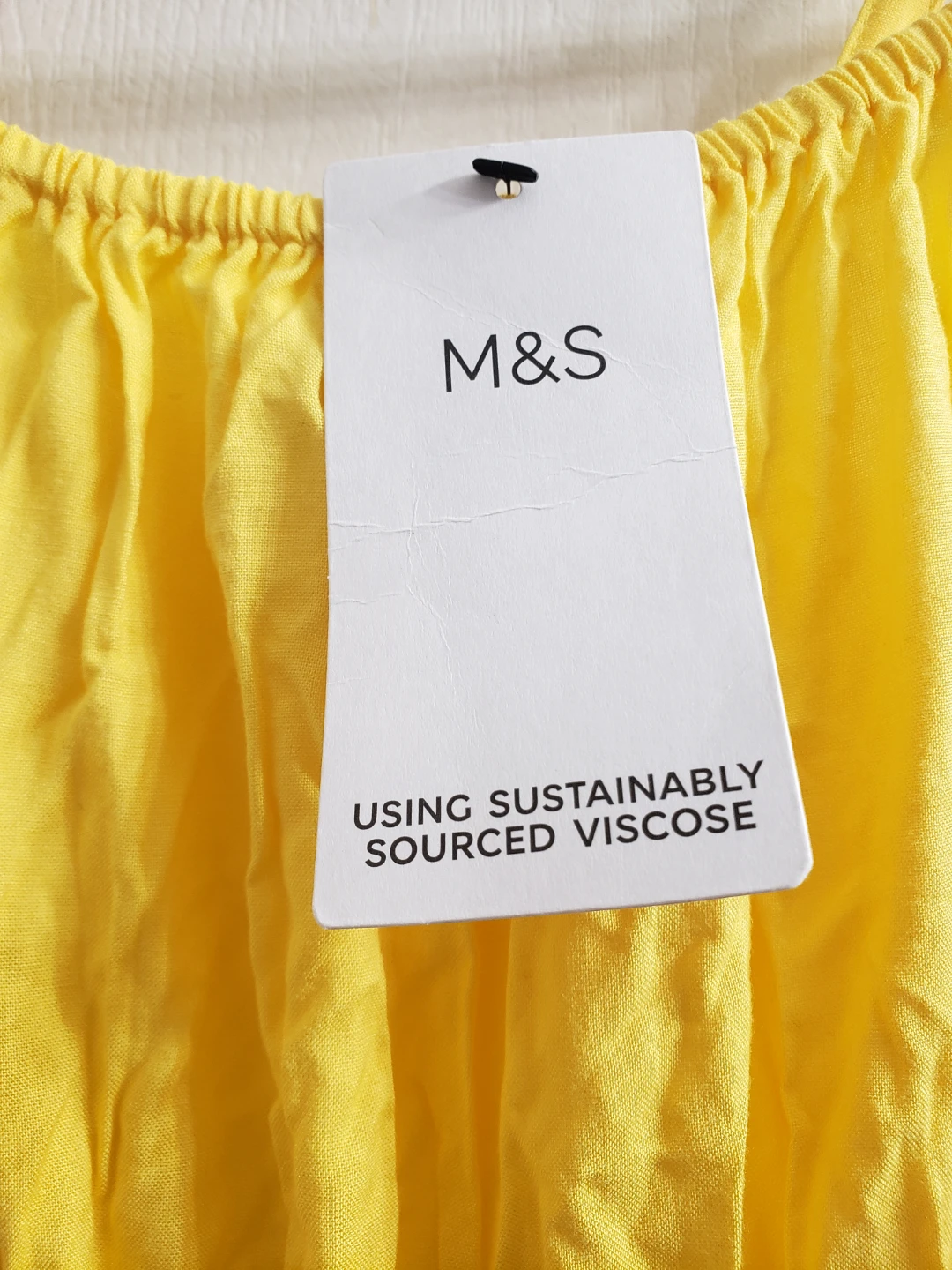 Brandnew M&S Yellow and White Tiered Maxi Dress - 9-10 yrs - photo 3