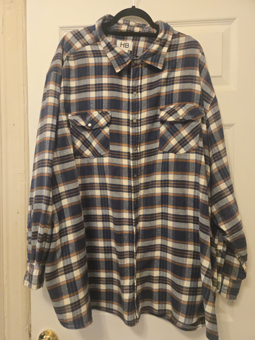 HB Plaid Flannel Shirt - 4XL
