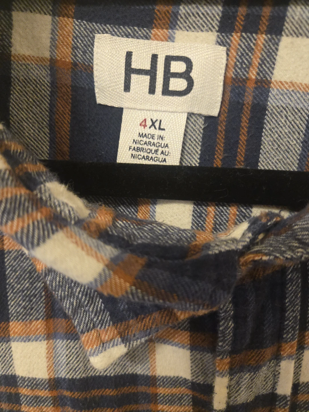 HB Plaid Flannel Shirt - 4XL - photo 3