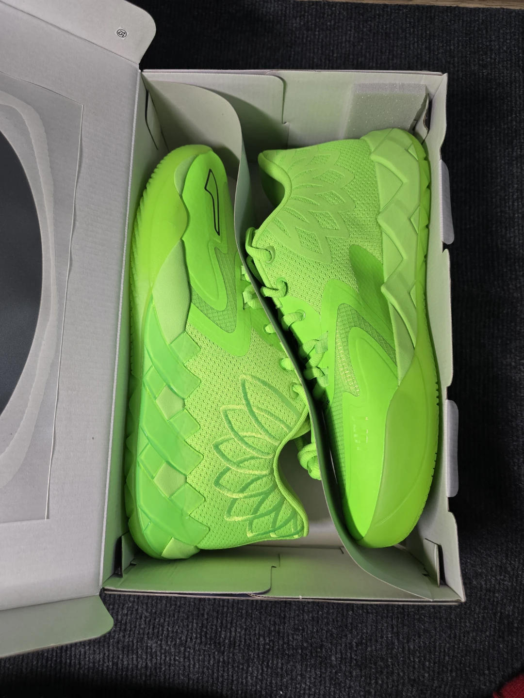 Puma MB.01 Basketball Shoes - Neon Green - Size 11 - photo 2