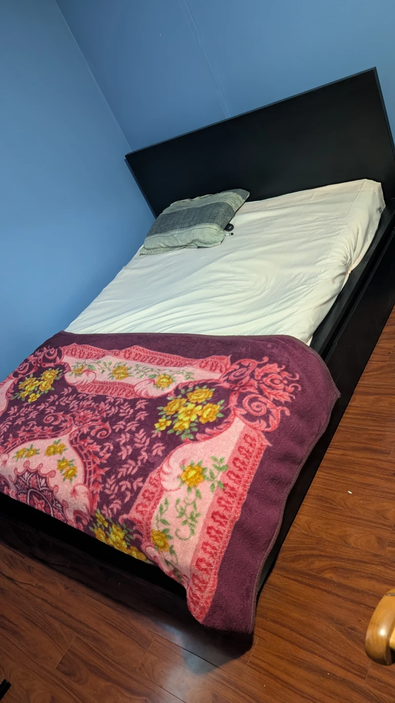 Black Platform Bed Frame Queen