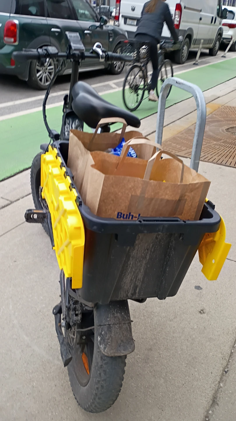 VOTILAN V3 Electric Folding Fat Tire Bike with Cargo Basket