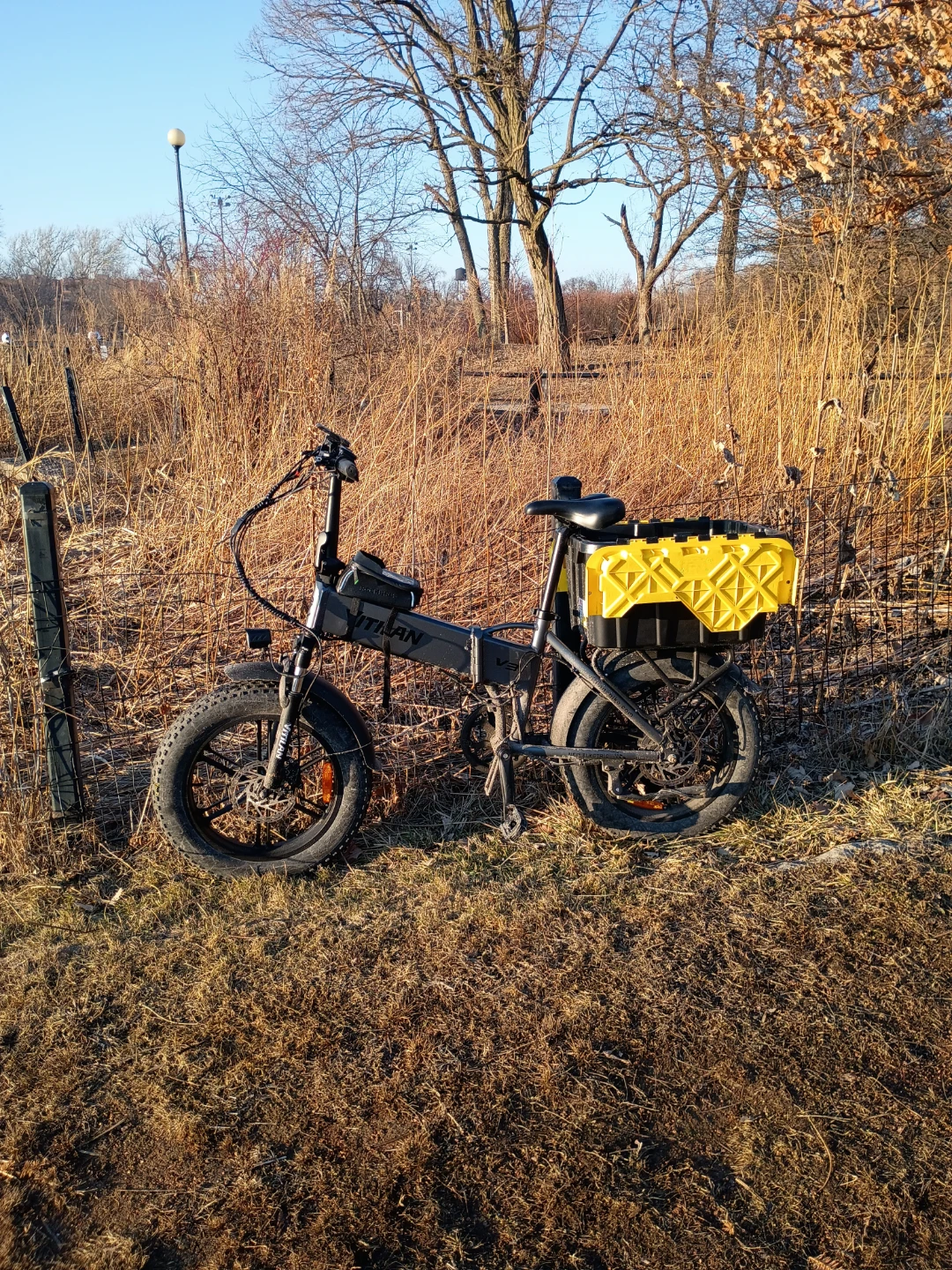 VOTILAN V3 Electric Folding Fat Tire Bike with Cargo Basket - photo 4