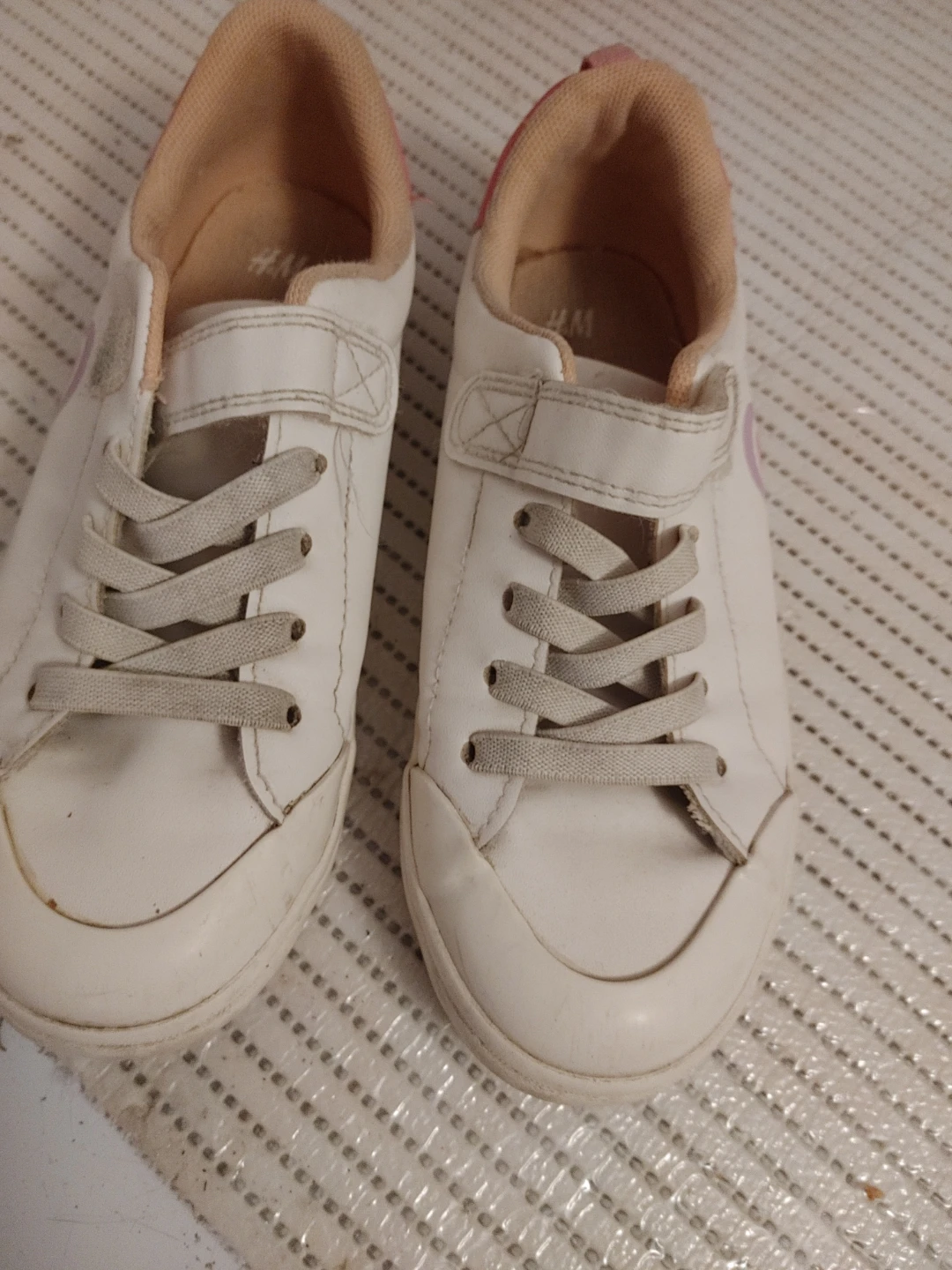 H&M White & Pink Rainbow Sneakers