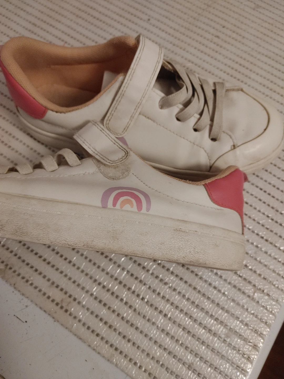 H&M White & Pink Rainbow Sneakers - photo 4