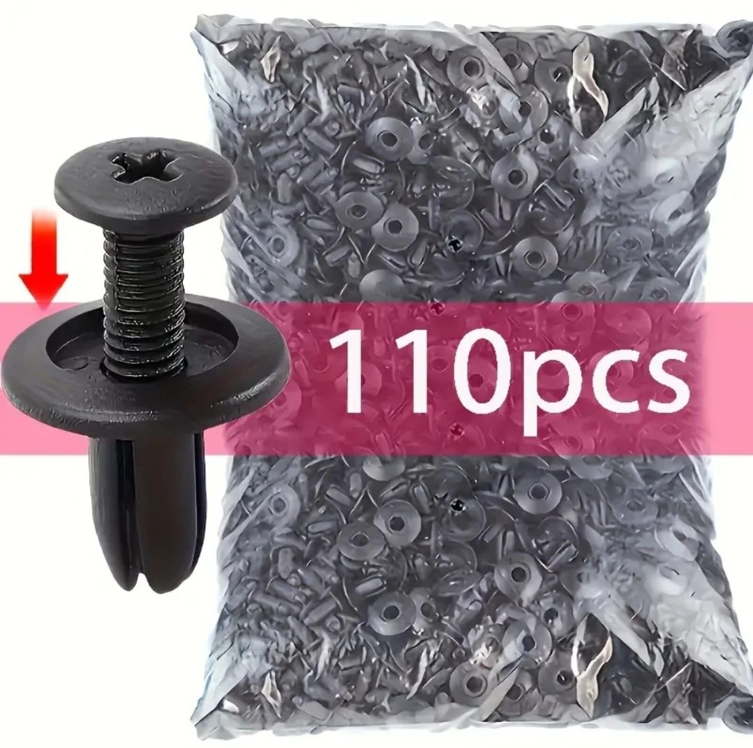 110 PIECE BAG OF RIVET FASTENERS NEW