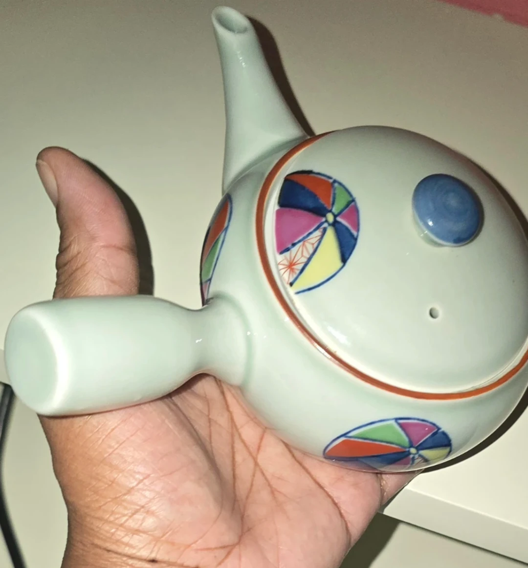 Antique Ceramic Teapot with Infuser - photo 2
