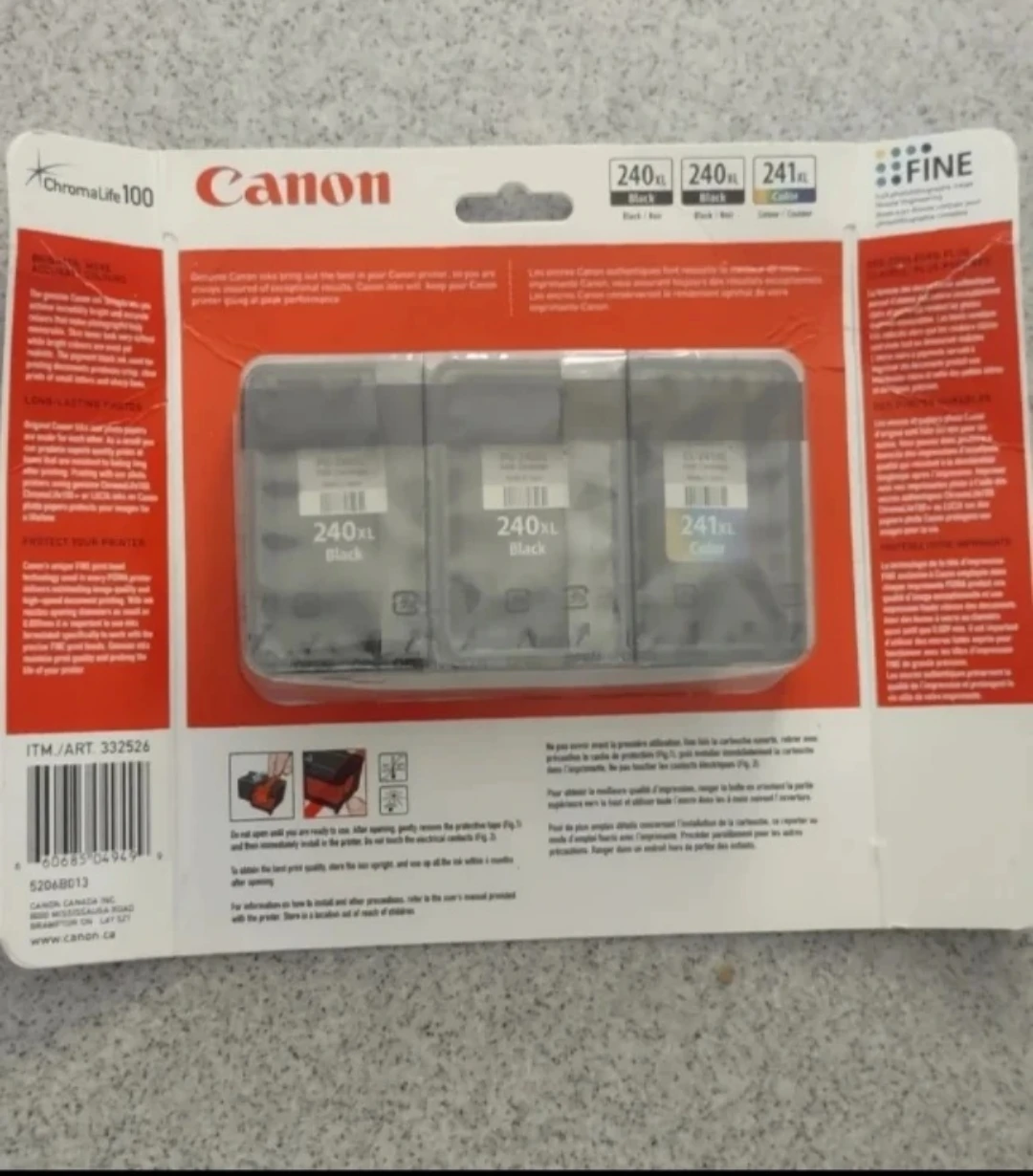 (NEW) Canon PG-240XL & CL-241XL High-Yield Ink Cartridge Bundle - photo 3
