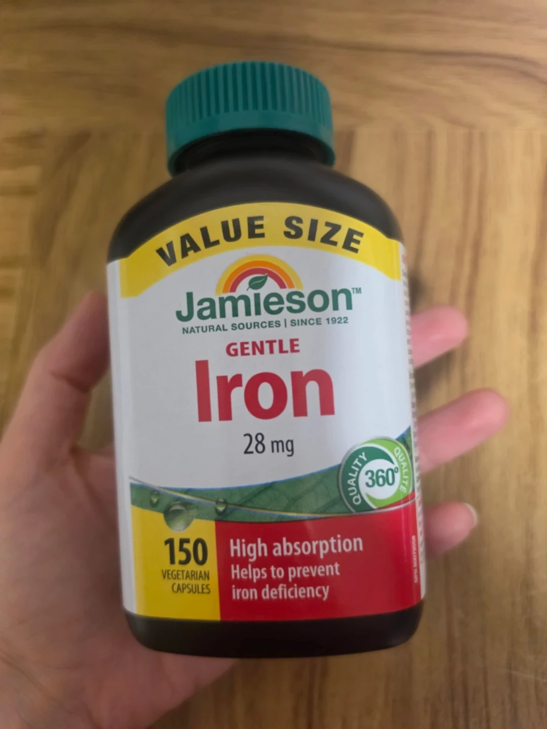 Jamieson Gentle Iron Supplement - 150 Vegetarian Capsules