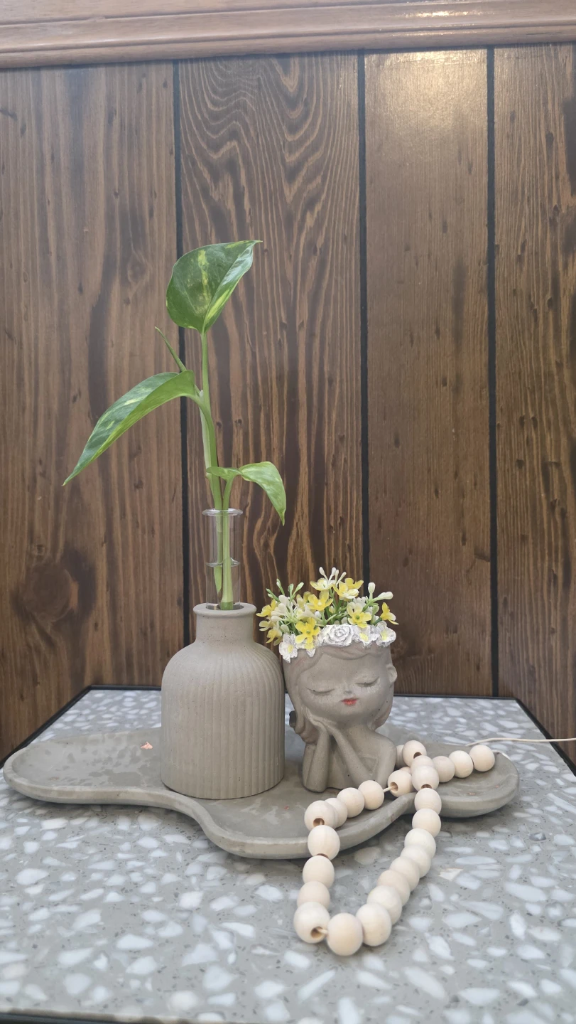 Concrete Decor Set with Vases and Trays - photo 3