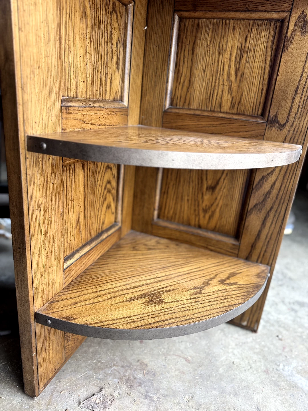 Oak Corner Shelf Unit - photo 2