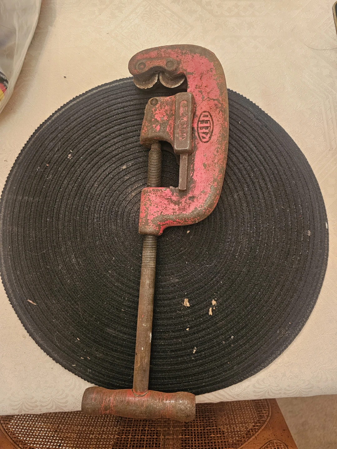 Vintage reed brand pipe cutter