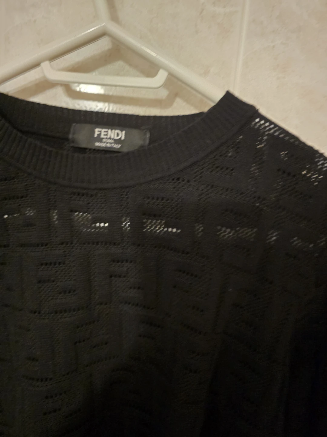 Fendi Black Knit Sweater size L - photo 4