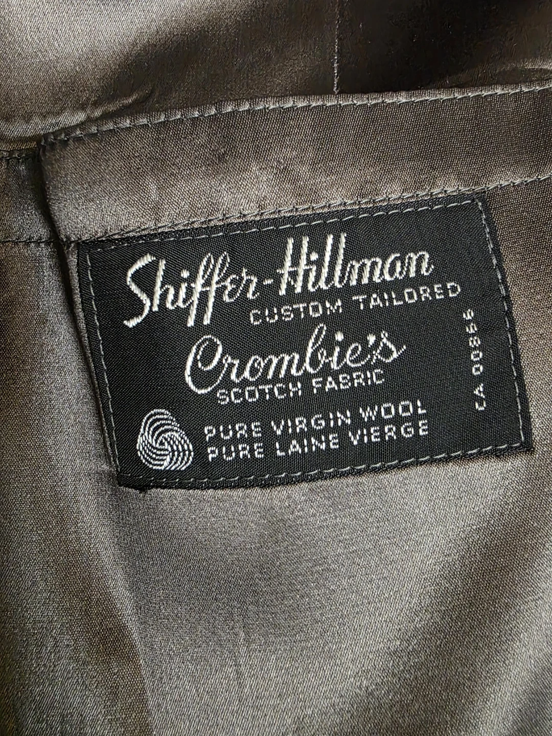 1976 Shiffer-Hillman Eden grey wool coat - photo 2