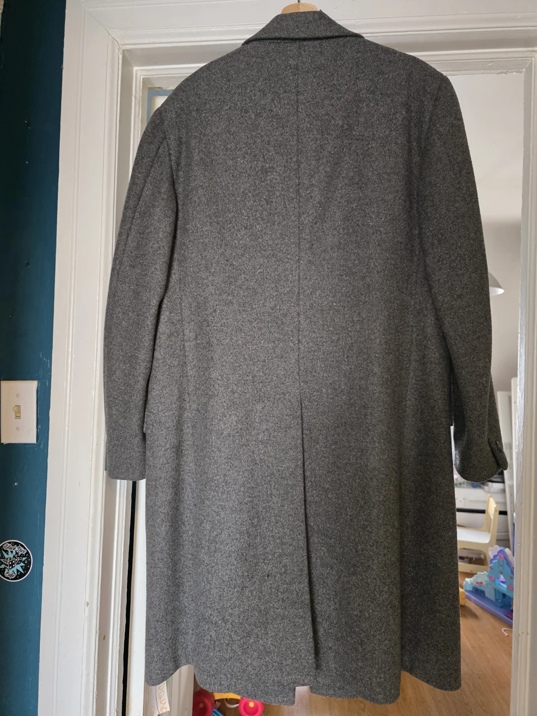 1976 Shiffer-Hillman Eden grey wool coat - photo 4