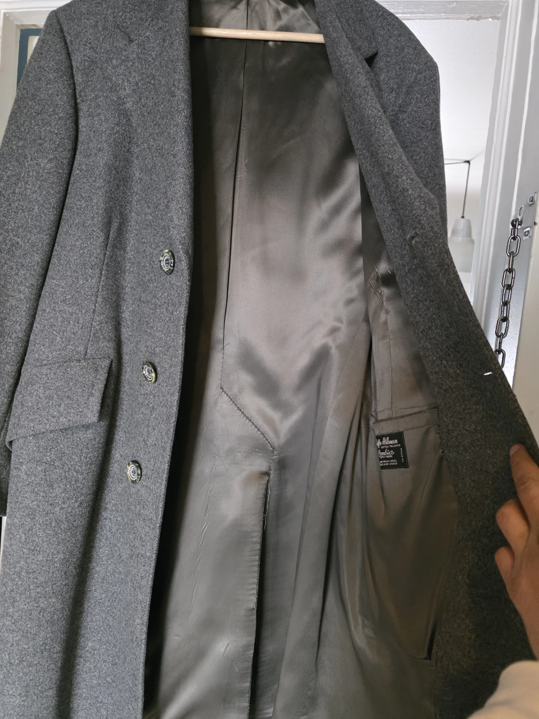 1976 Shiffer-Hillman Eden grey wool coat - photo 5
