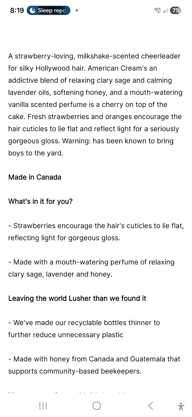 Lush American Cream Hair Conditioner 250ml - photo 2