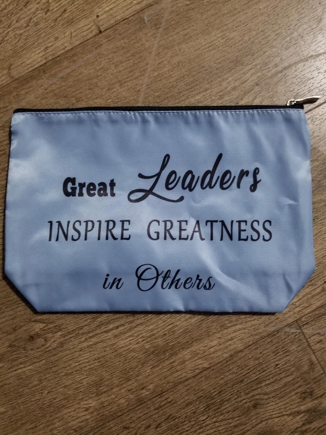 Light Blue Inspirational Pouch
