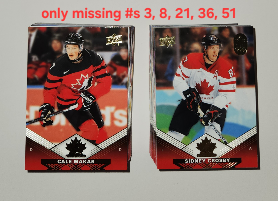 Pick Up x121 (no doubles) Team Canada Olympic Hockey Cards - photo 2