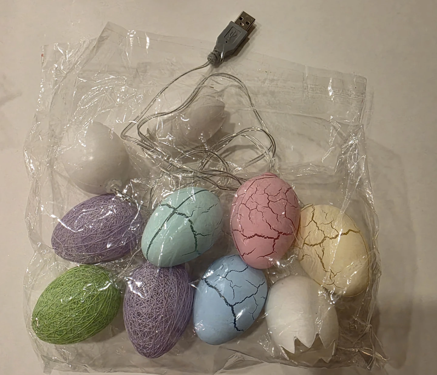 USB Easter Egg and Bunny String Lights