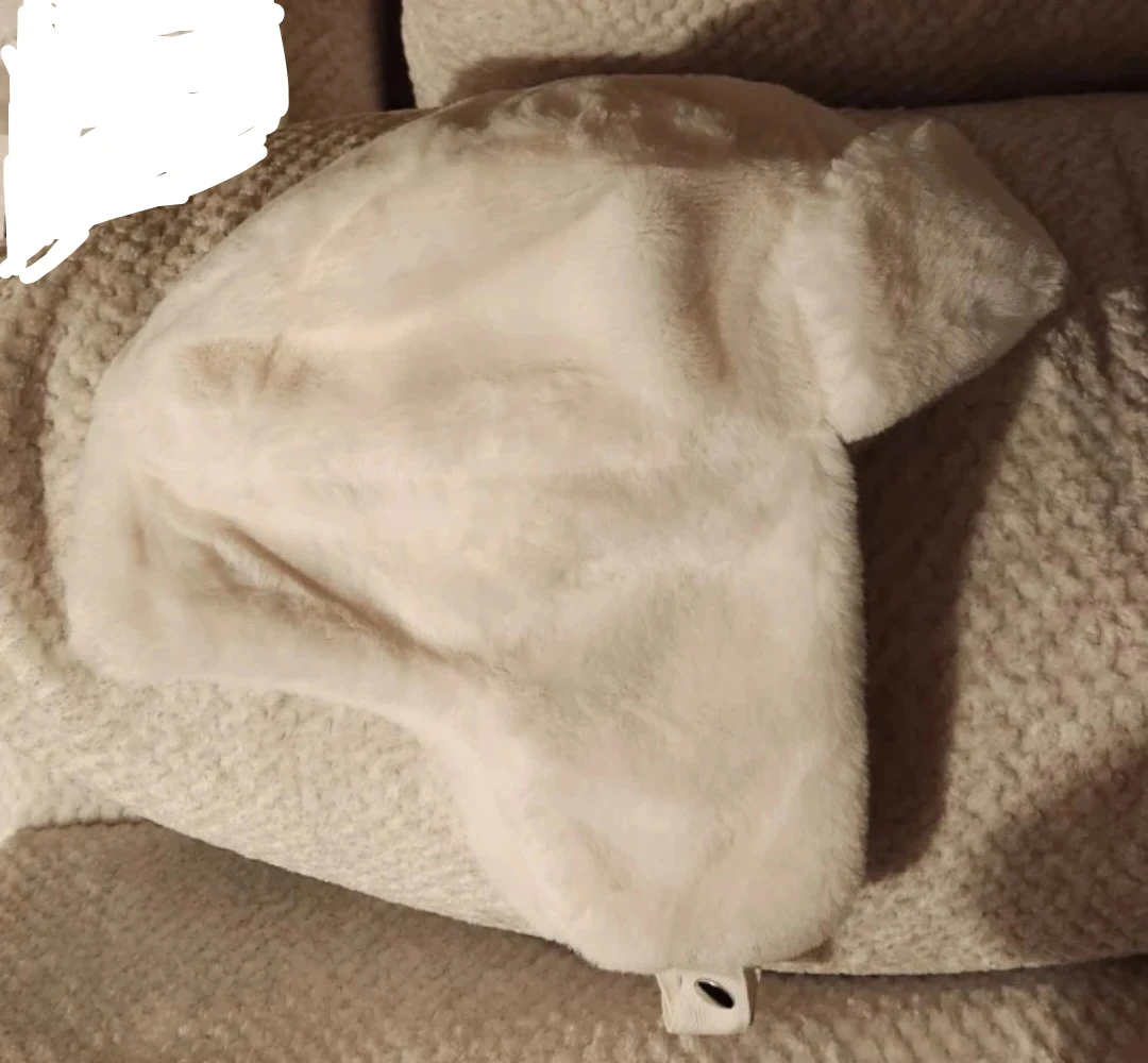 White Faux Fur Ushanka Hat - photo 2