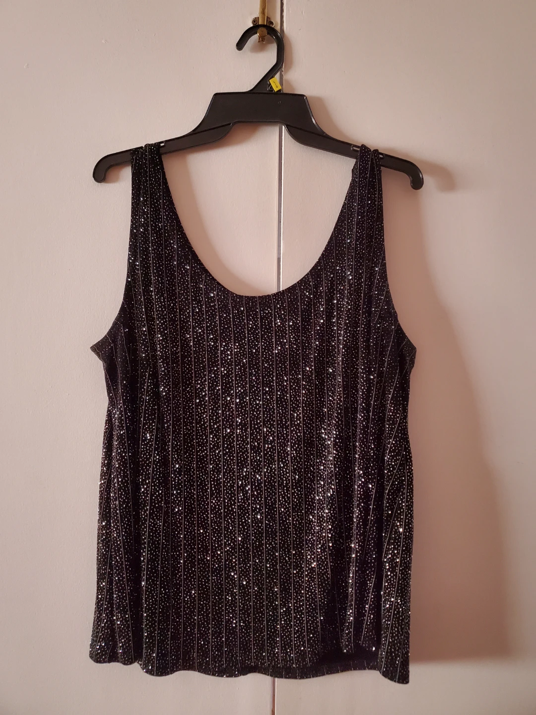 🥕 Sparkly tank top and cardigan set. Size 1X - photo 2
