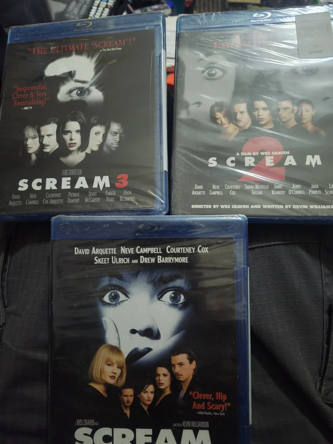 Scream 1, 2, and 3 Blu-ray Movies