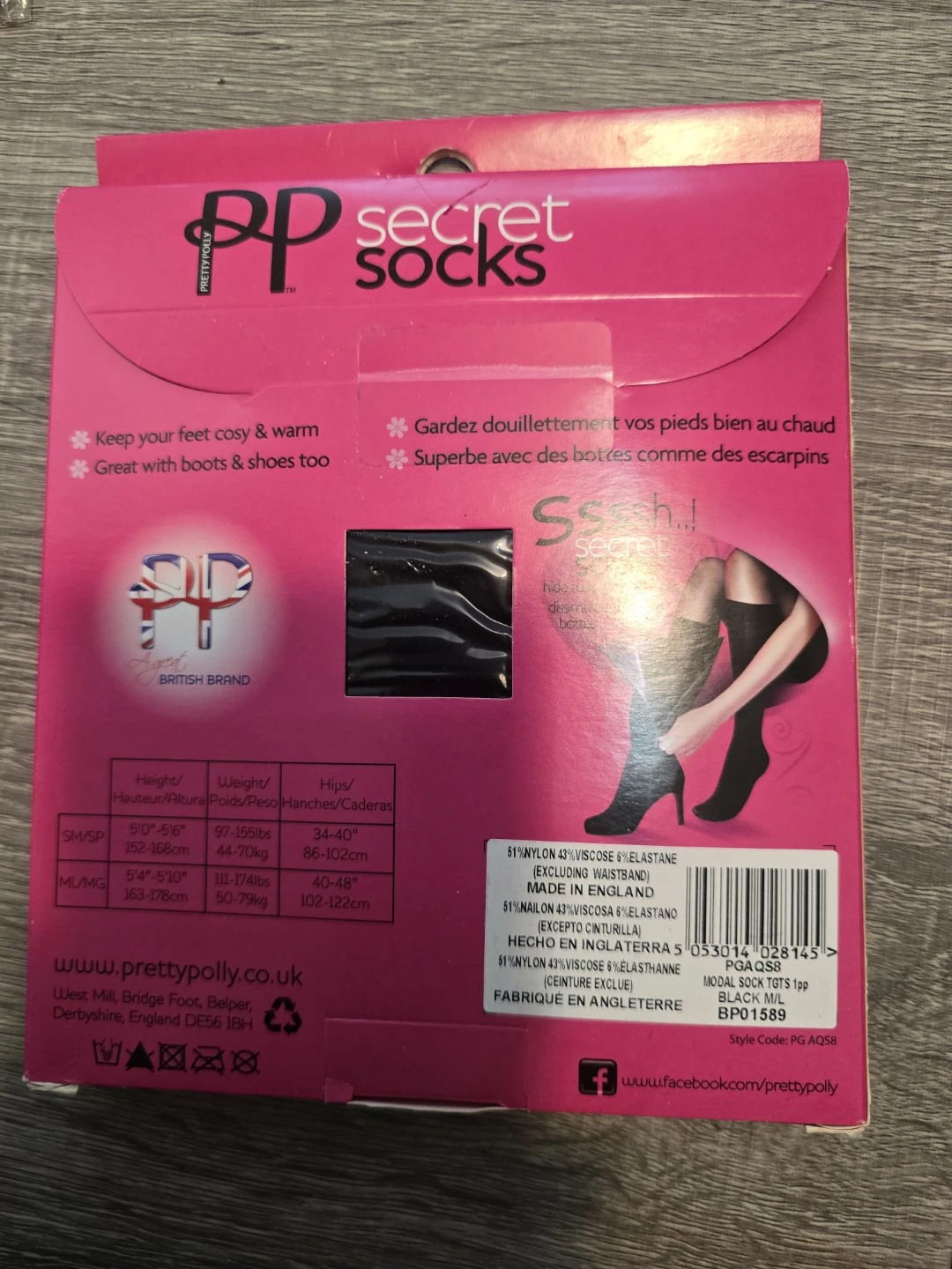 Pretty Polly Secret  - All-in-One Knee High Tights (ML, Black) - photo 2