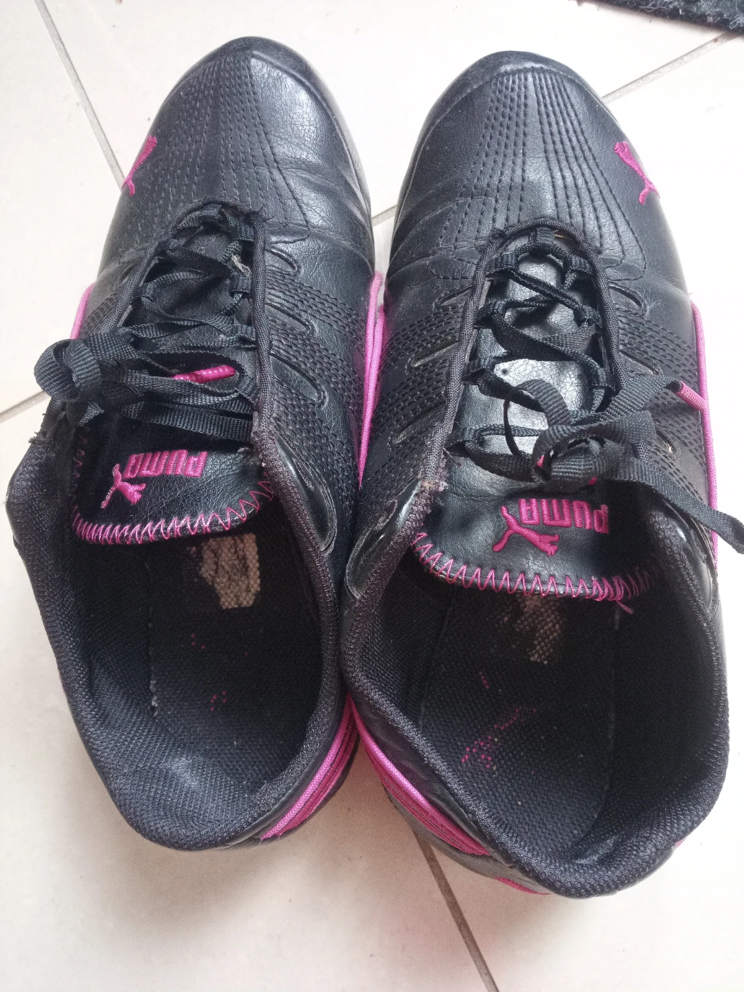 Puma Black and Pink Sneakers -us6.5 - photo 3