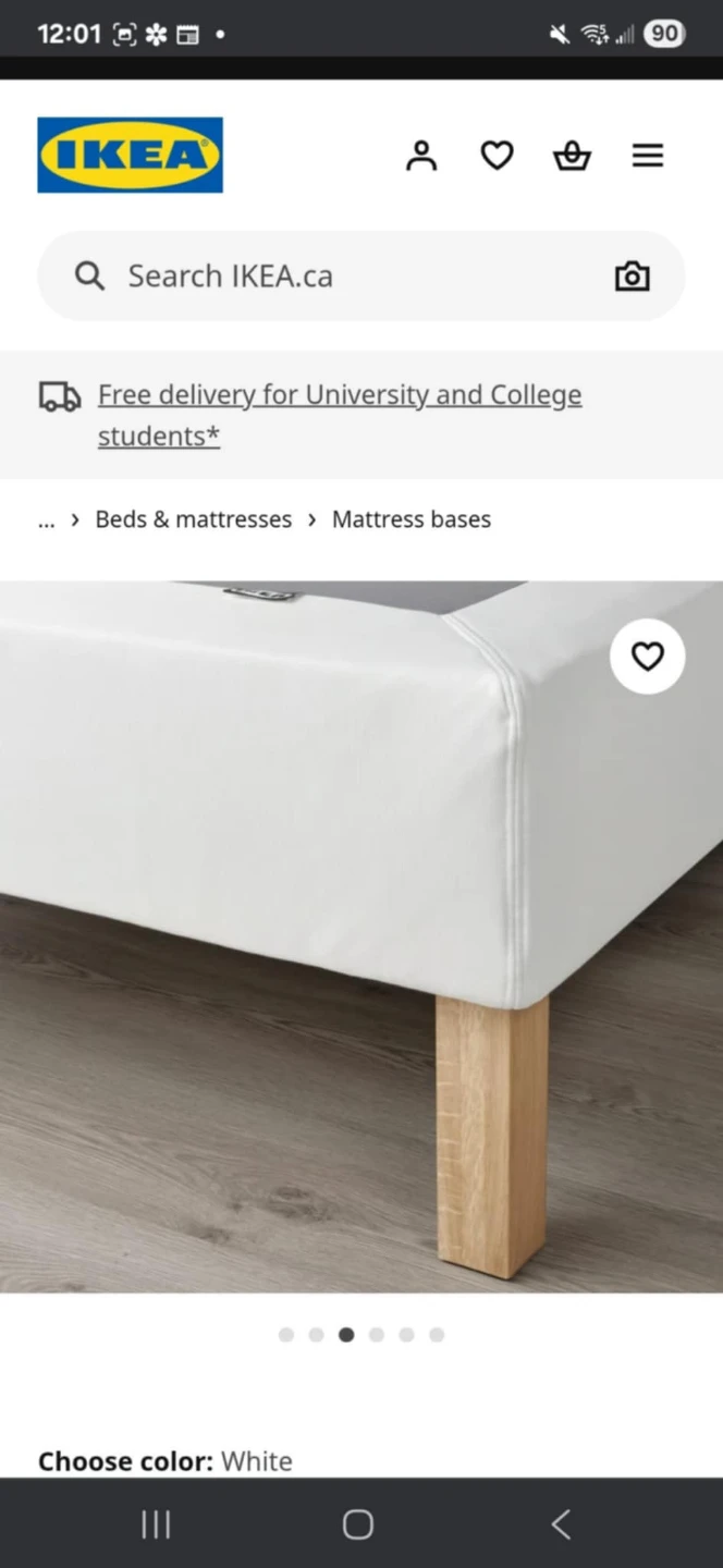 IKEA Mattress Base White - photo 2