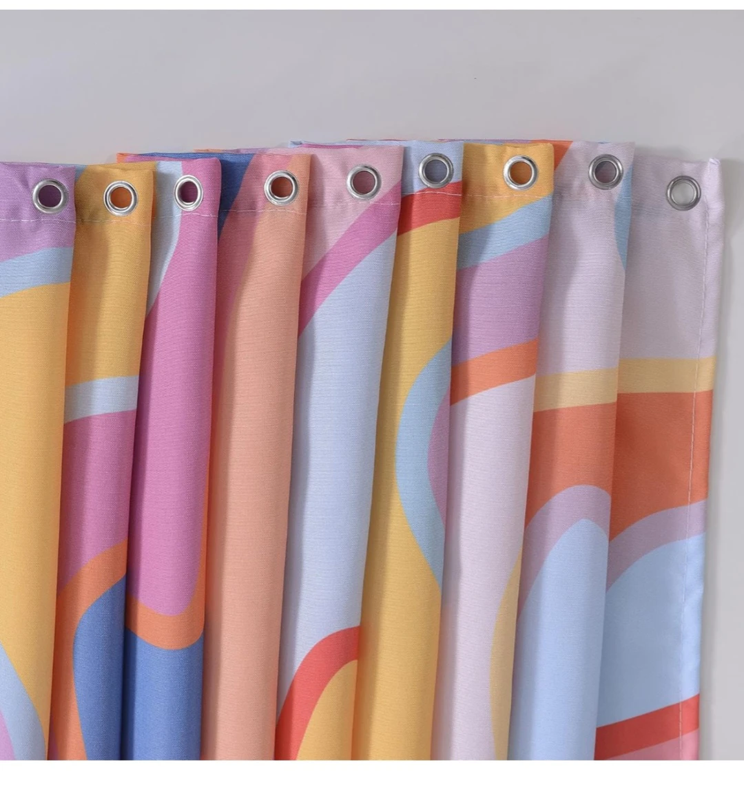Retro Swirl Shower Curtain 36" x 72" - photo 2