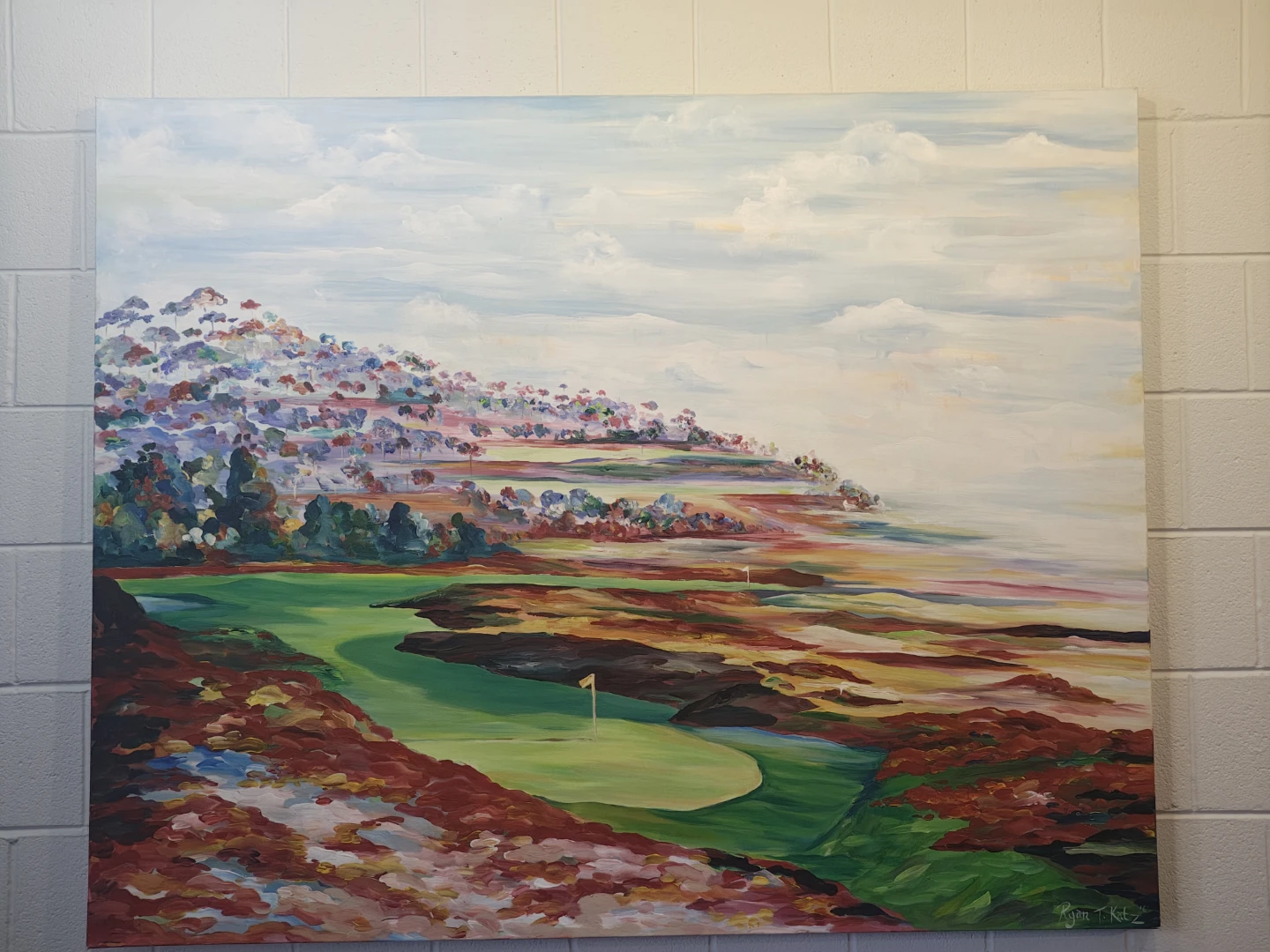 Golf Scenery on Canvas (Make offer)