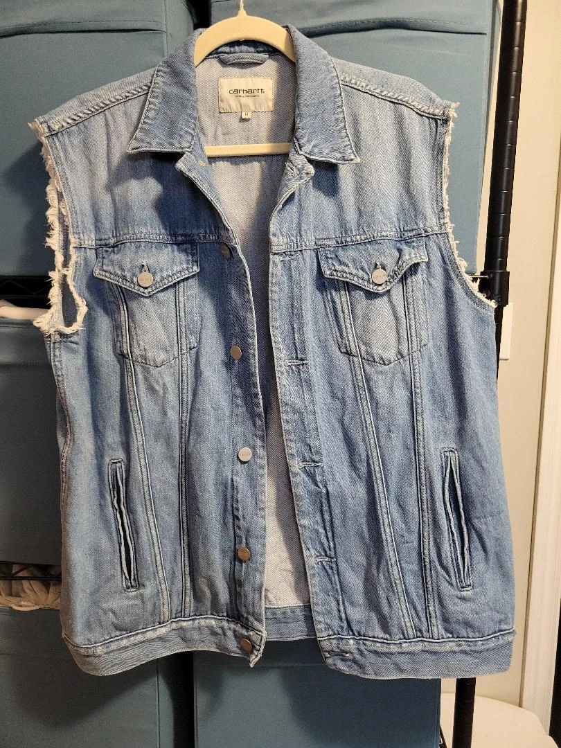 Carhartt Work In Progress Denim Vest - Medium - photo 4