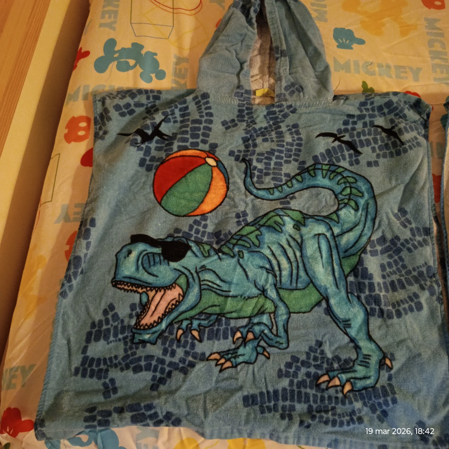 Kids Dinosaur Hooded Towel