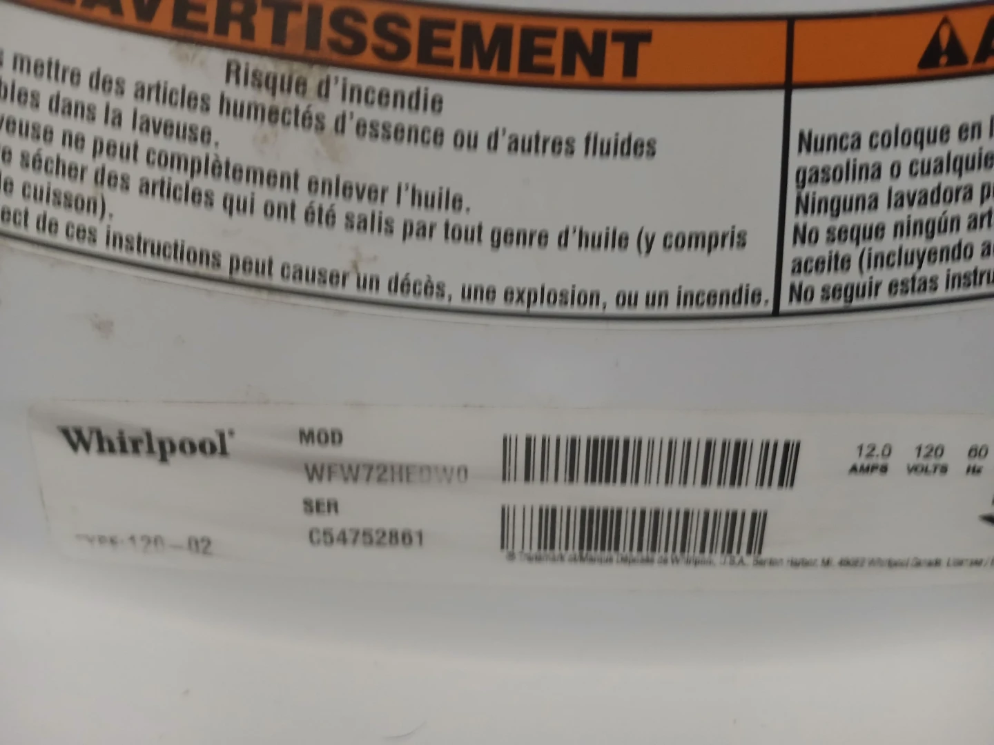 Whirlpool washer dryer set - photo 2