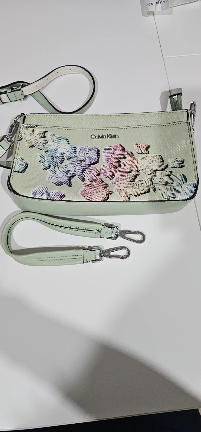 Calvin Klein Mint Green Floral Crossbody Bag - photo 2