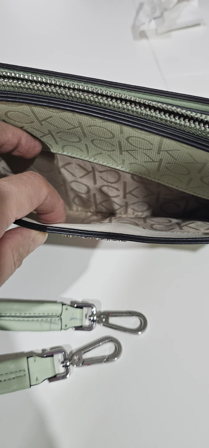 Calvin Klein Mint Green Floral Crossbody Bag - photo 4