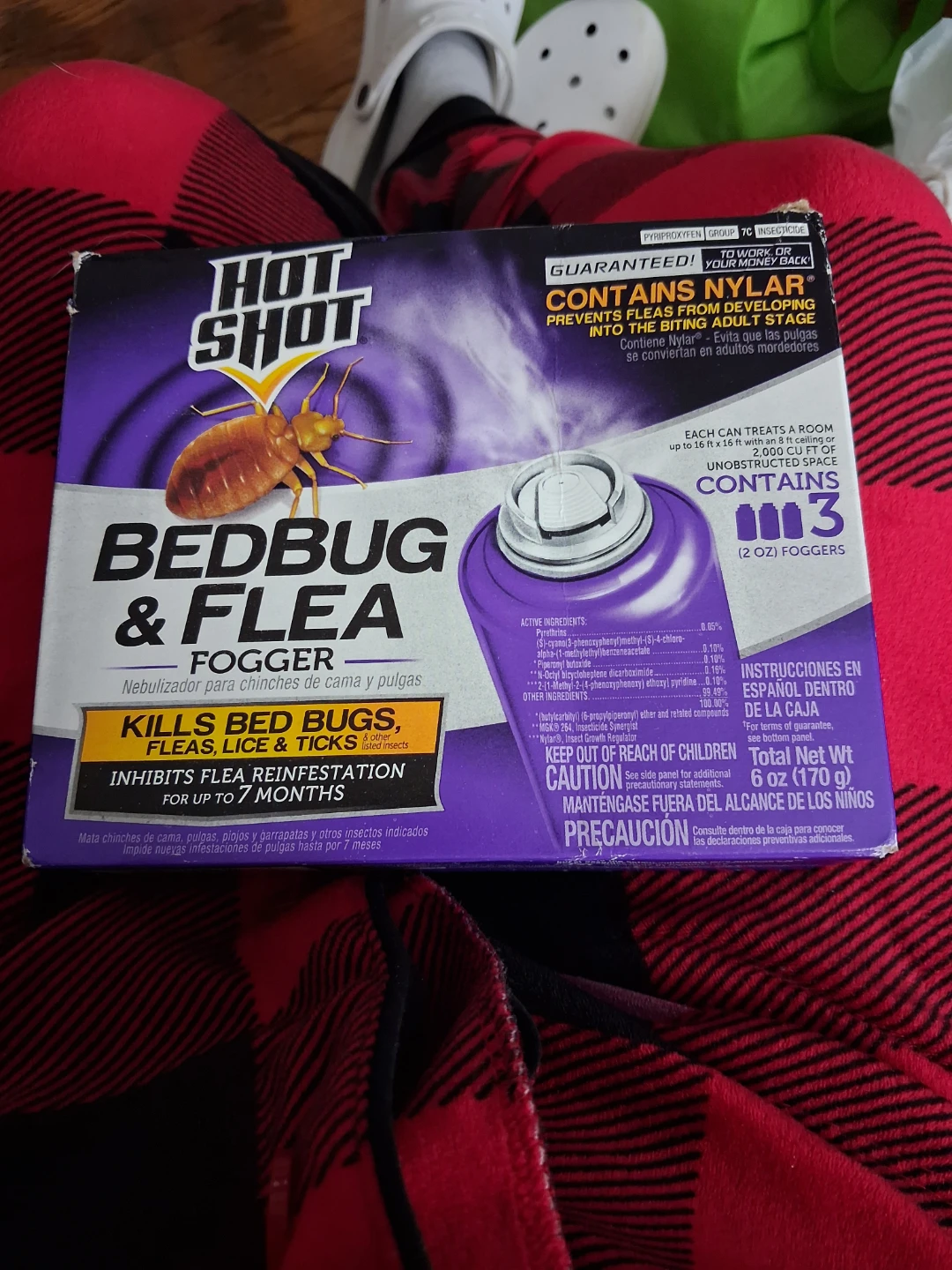 Hot Shot Bedbug & Flea Fogger - 3 Foggers