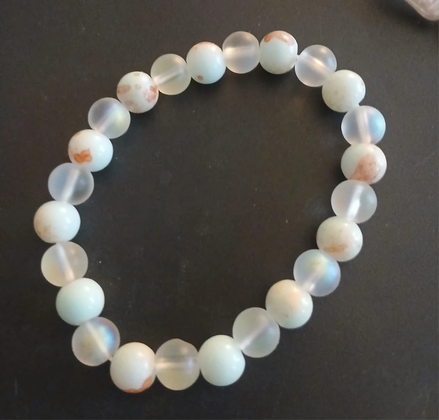 Set of 3 Beaded Bracelets - Pearl and Stone Mix - photo 3