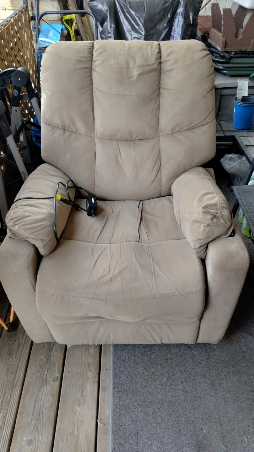 Tan motorized Recliner Chair