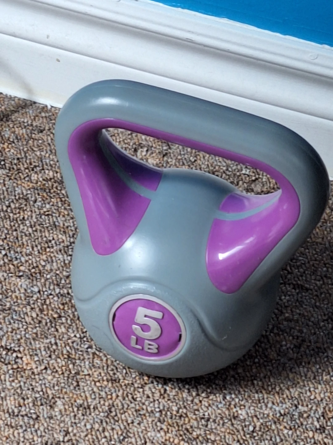 5 lb Kettlebell - Grey/Purple
