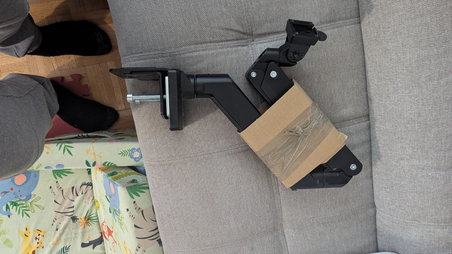 Black Monitor Desk Mount Arm