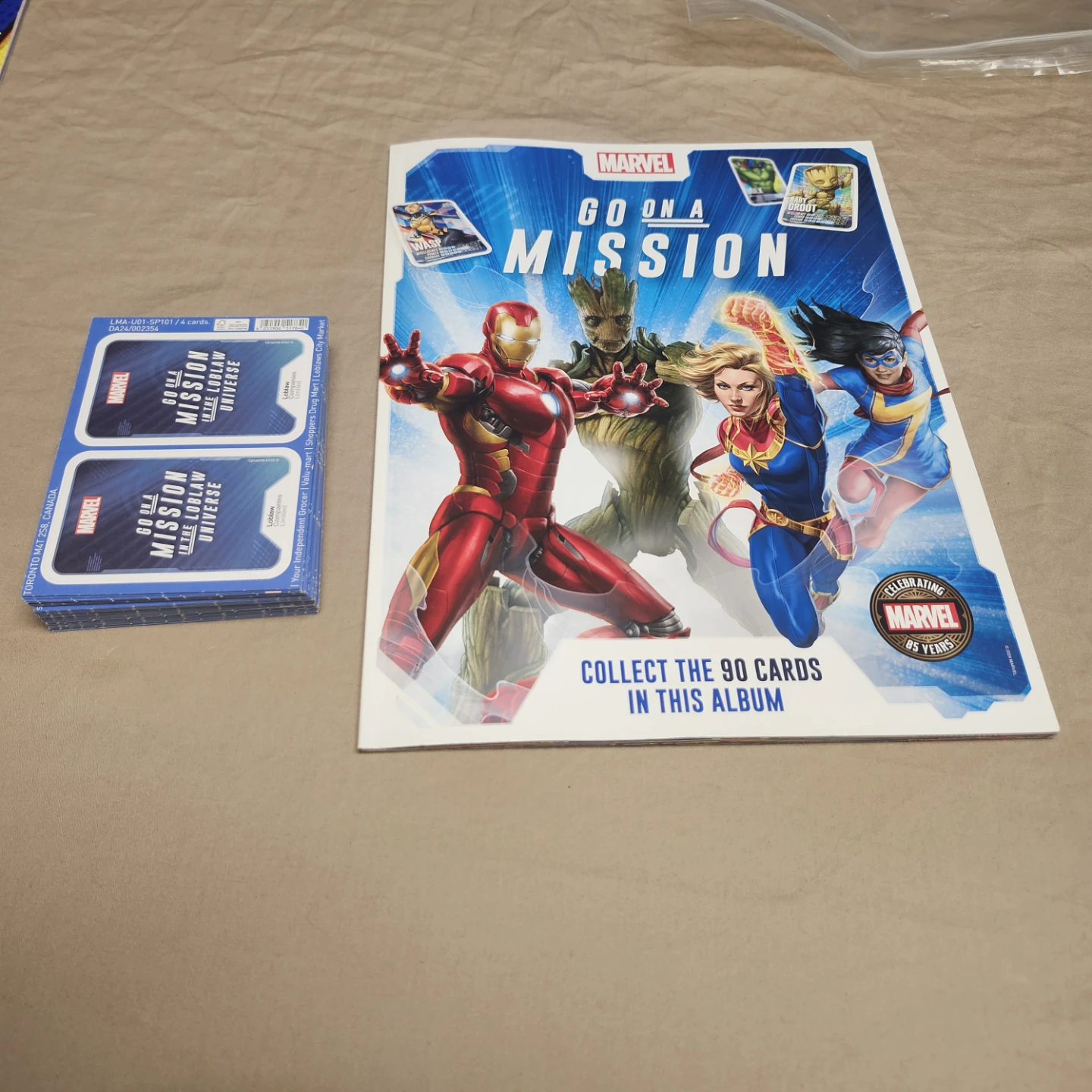 Marvel Go On A Mission In The Loblaw Universe Trading Cards