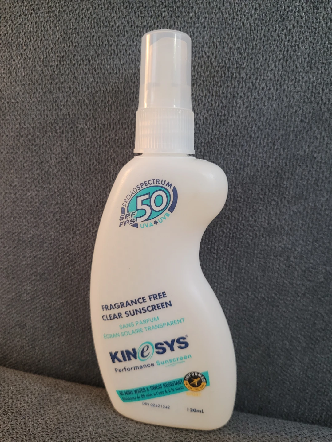 Kinesys SPF 50 Fragrance Free Clear Sunscreen Spray 120ml