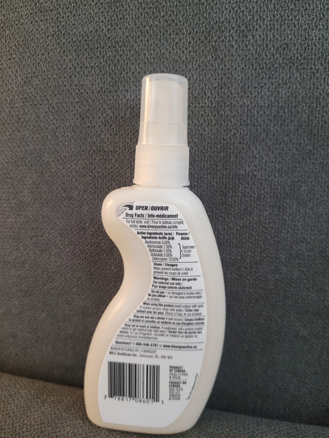 Kinesys SPF 50 Fragrance Free Clear Sunscreen Spray 120ml - photo 2