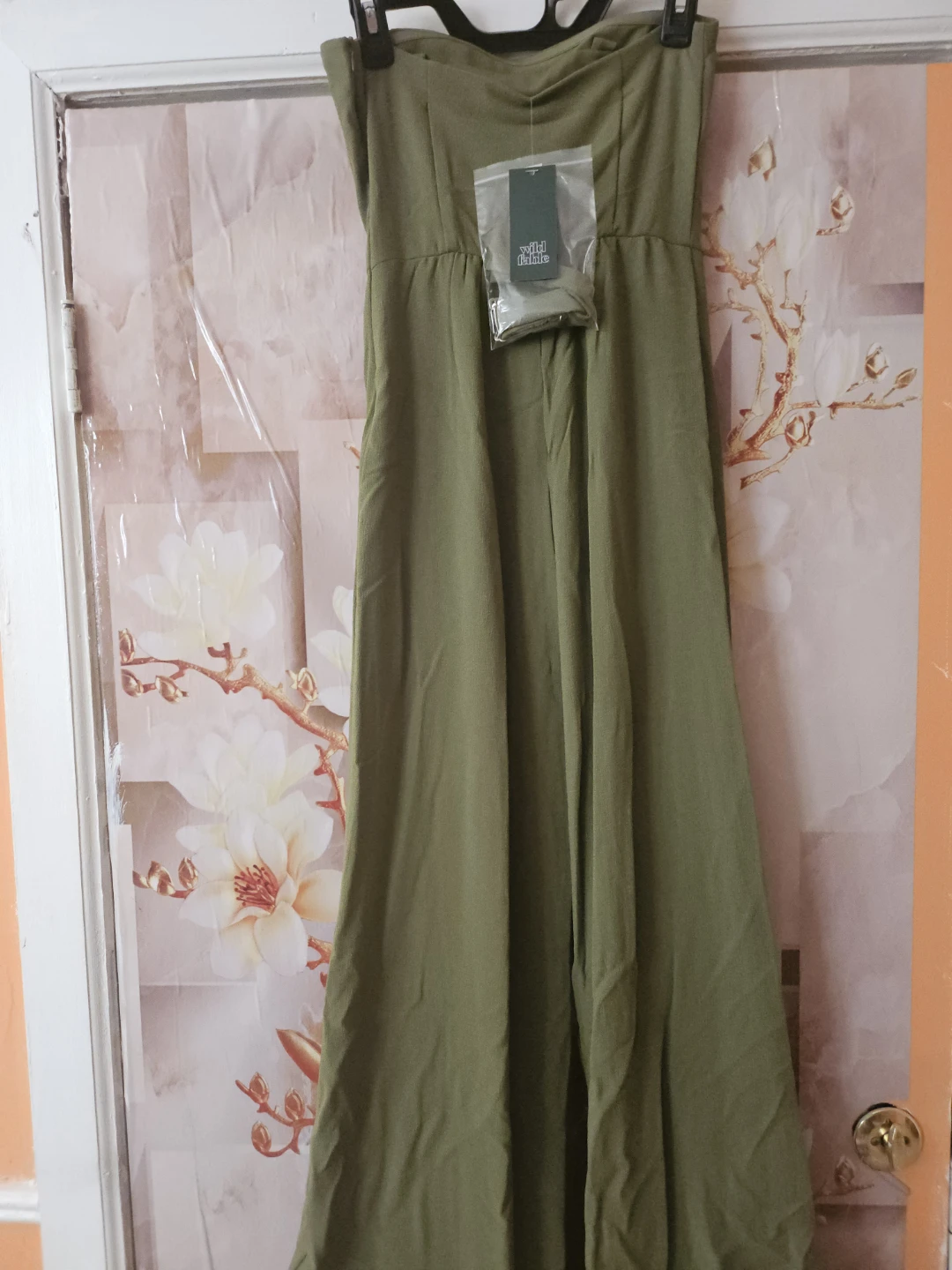 Wild Fable Women's Wide Leg Jumpsuit Olive Green XS
