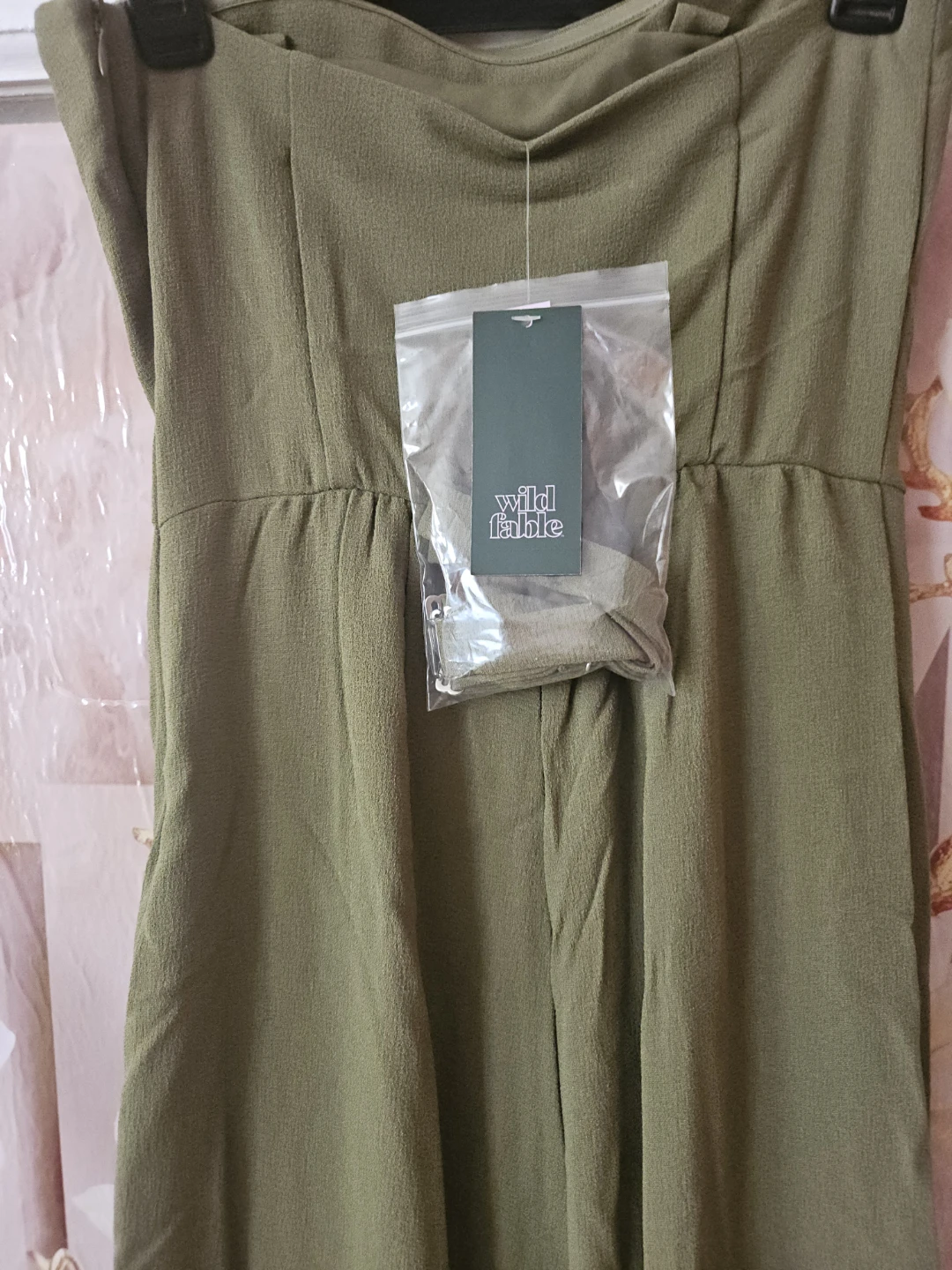 Wild Fable Women's Wide Leg Jumpsuit Olive Green XS - photo 2
