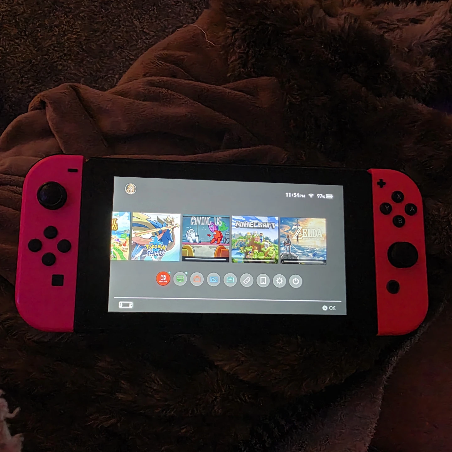 Nintendo switch with accessories and games - photo 3
