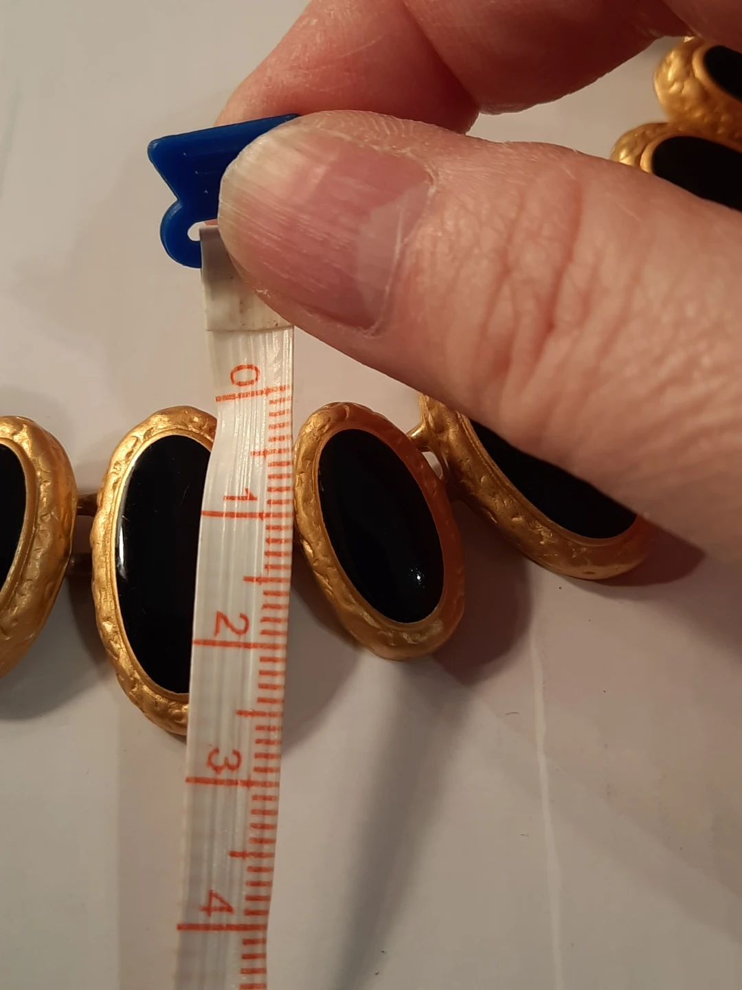 Anne Klein Gold Tone Black Oval Necklace - photo 4